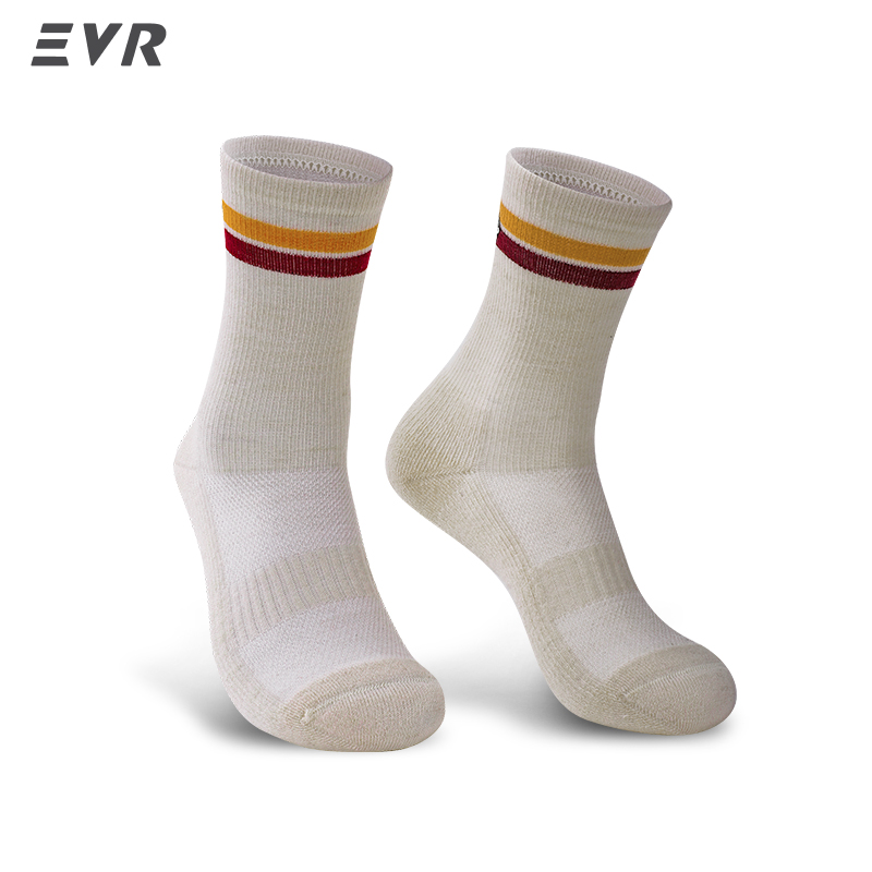 Thermal Sock Wool - EVR Herbst-Winter-Merino-Woll-Fahrradsocken, schnelltrocknend, thermisch, mittelhohe Socken