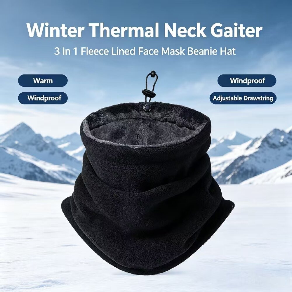 Neck Gaiter Fleece - Winter-Motorrad-Wärmemaske für Männer und Frauen, Fleece-Halswärmer