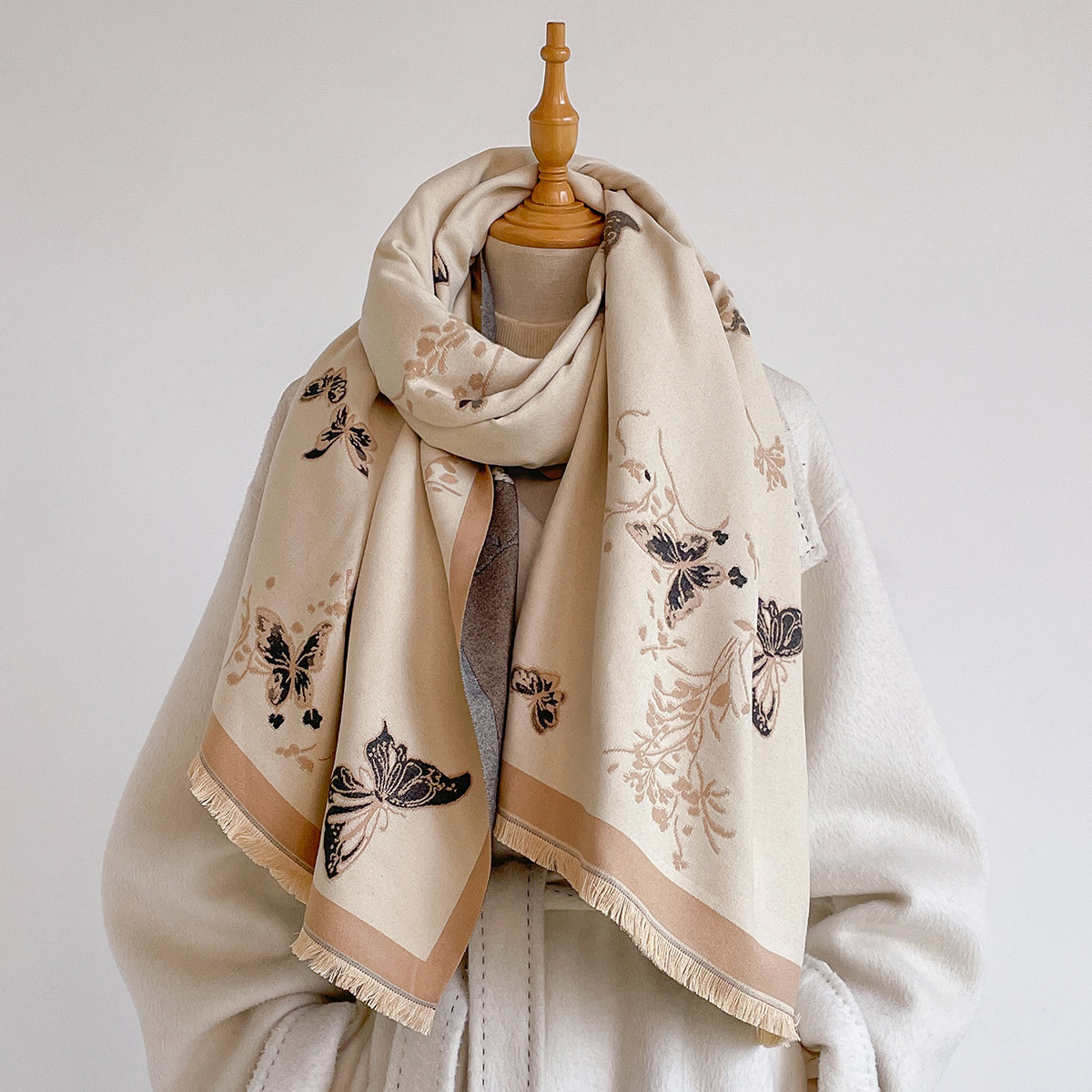 Damen-Schal aus Kaschmir-Imita – Shawl Wrap Winter Bewertung und Preis