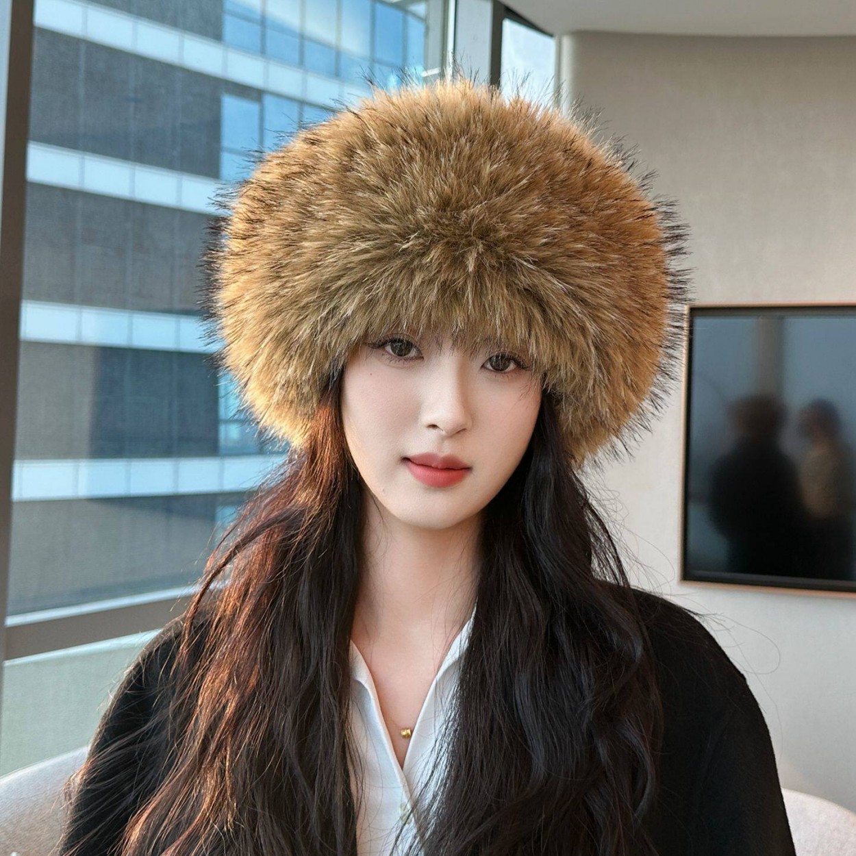 Weiche Plüsch-Kappe aus Kunstf – Knit Beanie Hat Warm Bewertung und Preis