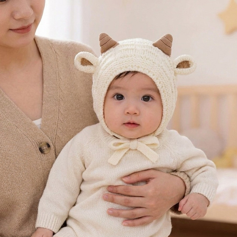 Baby Winter Strickmütze 45-50c – Knit Beanie Hat Warm Bewertung und Preis